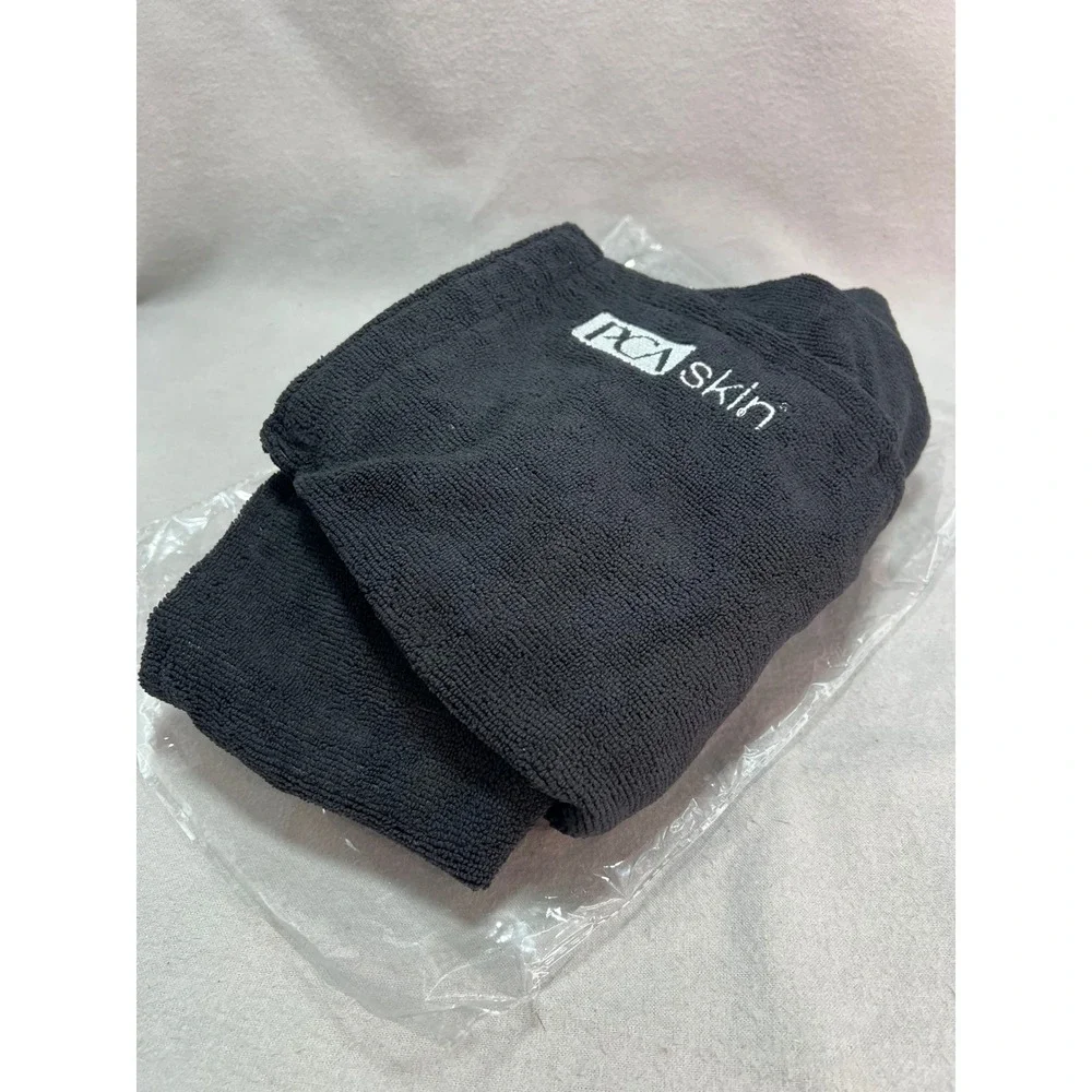 PCA Skin Towel Wrap Black Terry Cloth Body Spa Adjustable Closure Professional